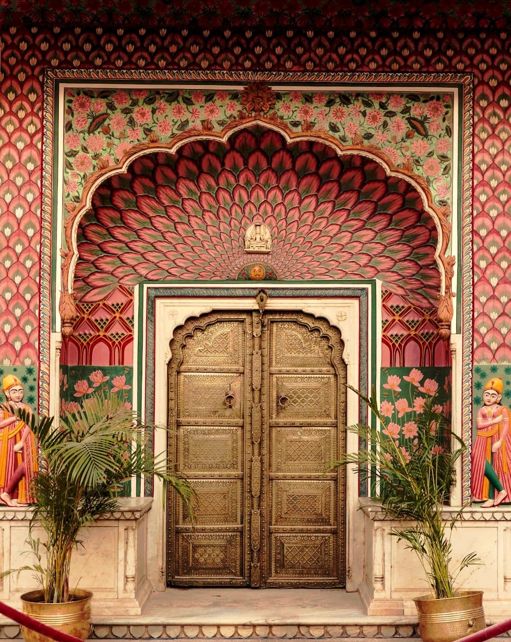 A painted doorway in the old city