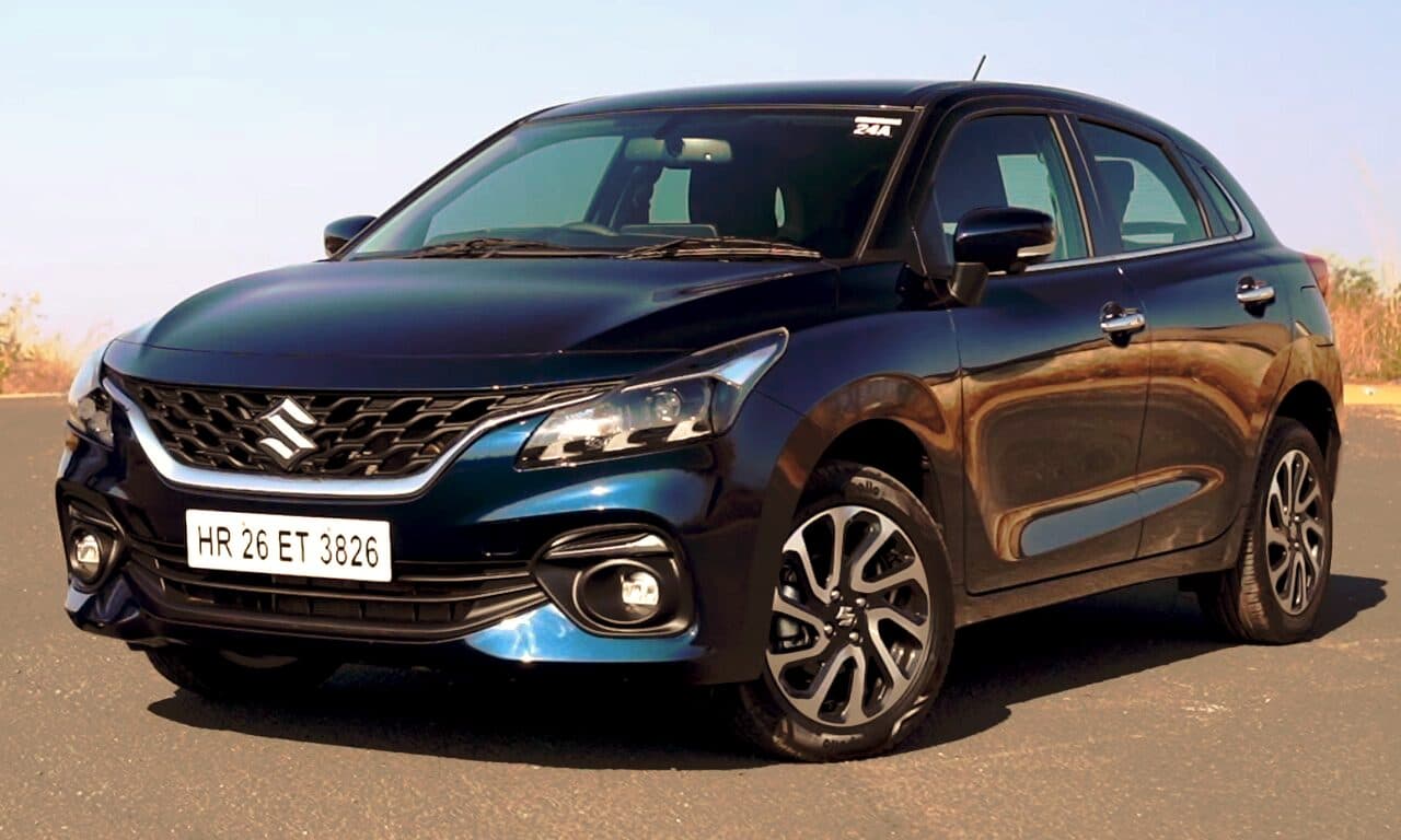 Maruti Suzuki Baleno viewed from the front